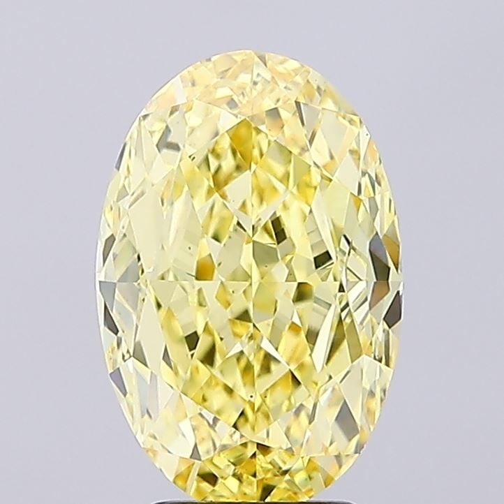 Loose Diamond - OVAL 4.71ct Fancy Intense Yellow VS1: Loose Diamond - OVAL 4.71ct Fancy Intense Yellow VS1 Source: This is a real non-mined Diamond that has been grown in a lab Shape: OVAL Carats: 4.71 Color: Fancy Intense Yellow Certification: IGI Video