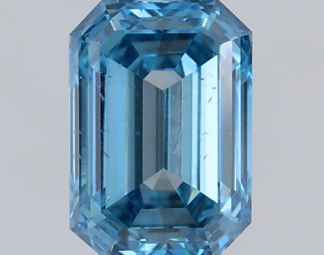 Loose Diamond - EMERALD 0.5ct Fancy Vivid Blue VS2: Loose Diamond - EMERALD 0.5ct Fancy Vivid Blue VS2 Source: This is a real non-mined Diamond that has been grown in a lab Shape: EMERALD Carats: 0.5 Color: Fancy Vivid Blue Certification: IGI Video: