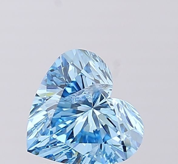 Loose Diamond - HEART 1.02ct Fancy Vivid Blue I1: Loose Diamond - HEART 1.02ct Fancy Vivid Blue I1 Source: This is a real non-mined Diamond that has been grown in a lab Shape: HEART Carats: 1.02 Color: Fancy Vivid Blue Certification: IGI Video: