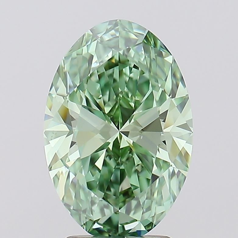 Loose Diamond - OVAL 3.0ct Fancy Vivid Green VS1: Loose Diamond - OVAL 3.0ct Fancy Vivid Green VS1 Source: This is a real non-mined Diamond that has been grown in a lab Shape: OVAL Carats: 3.0 Color: Fancy Vivid Green Certification: IGI Video: