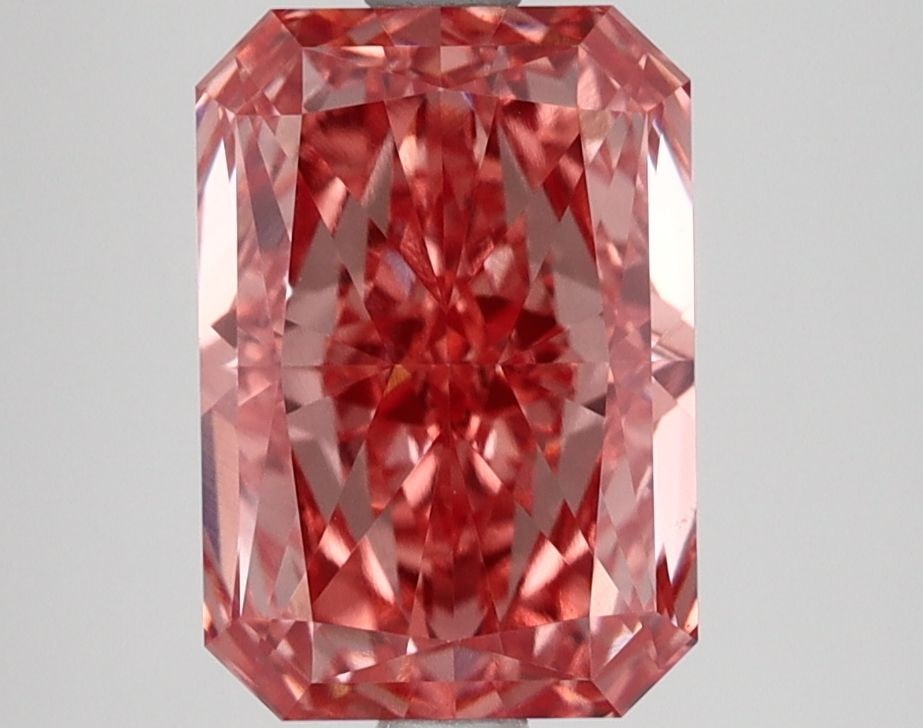 Loose Diamond - RADIANT 2.66ct Fancy Vivid Pink VS1: Loose Diamond - RADIANT 2.66ct Fancy Vivid Pink VS1 Source: This is a real non-mined Diamond that has been grown in a lab Shape: RADIANT Carats: 2.66 Color: Fancy Vivid Pink Certification: IGI Video: