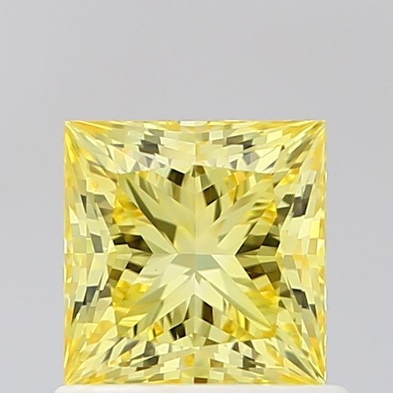 Loose Diamond - PRINCESS 1.02ct Fancy Intense Yellow VVS2: Loose Diamond - PRINCESS 1.02ct Fancy Intense Yellow VVS2 Source: This is a real non-mined Diamond that has been grown in a lab Shape: PRINCESS Carats: 1.02 Color: Fancy Intense Yellow Certification: 