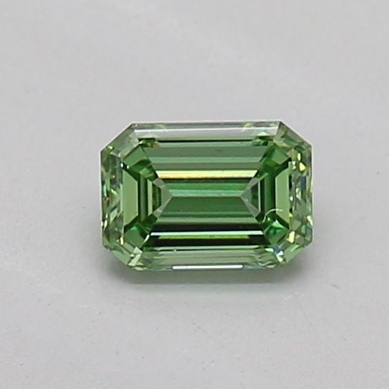 Loose Diamond - EMERALD 0.19ct Fancy Vivid Green VS2: Loose Diamond - EMERALD 0.19ct Fancy Vivid Green VS2 Source: This is a real non-mined Diamond that has been grown in a lab Shape: EMERALD Carats: 0.19 Color: Fancy Vivid Green Certification: IGI PLEAS