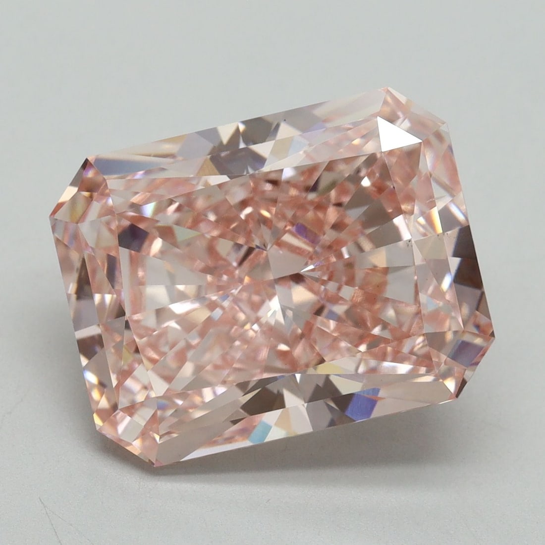 Loose Diamond - RADIANT 9.03ct Fancy Intense Pink VS1: Loose Diamond - RADIANT 9.03ct Fancy Intense Pink VS1 Source: This is a real non-mined Diamond that has been grown in a lab Shape: RADIANT Carats: 9.03 Color: Fancy Intense Pink Certification: IGI Vid