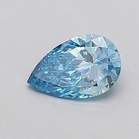 Loose Diamond - PEAR 0.4ct Fancy Vivid Blue VS1: Loose Diamond - PEAR 0.4ct Fancy Vivid Blue VS1 Source: This is a real non-mined Diamond that has been grown in a lab Shape: PEAR Carats: 0.4 Color: Fancy Vivid Blue Certification: IGI Video:
