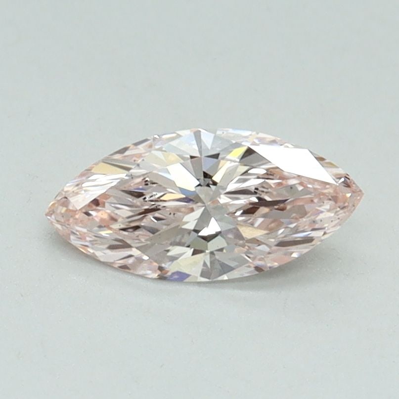 Loose Diamond - MARQUISE 0.53ct Fancy Light Pink VS2: Loose Diamond - MARQUISE 0.53ct Fancy Light Pink VS2 Source: This is a real non-mined Diamond that has been grown in a lab Shape: MARQUISE Carats: 0.53 Color: Fancy Light Pink Certification: IGI Video