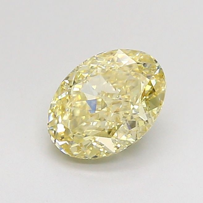 Loose Diamond - OVAL 1.07ct Fancy Light Yellow VS1: Loose Diamond - OVAL 1.07ct Fancy Light Yellow VS1 Source: This is a real non-mined Diamond that has been grown in a lab Shape: OVAL Carats: 1.07 Color: Fancy Light Yellow Certification: IGI Video: