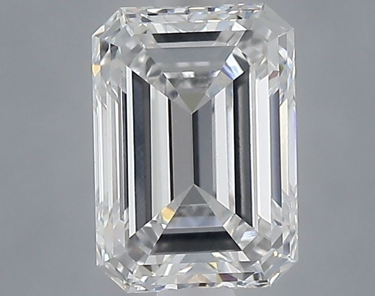 Loose Diamond - EMERALD 1.04ct E VVS2: Loose Diamond - EMERALD 1.04ct E VVS2 Source: This is a real non-mined Diamond that has been grown in a lab Shape: EMERALD Carats: 1.04 Color: E Clarity: VVS2 Certification: NONE Video: