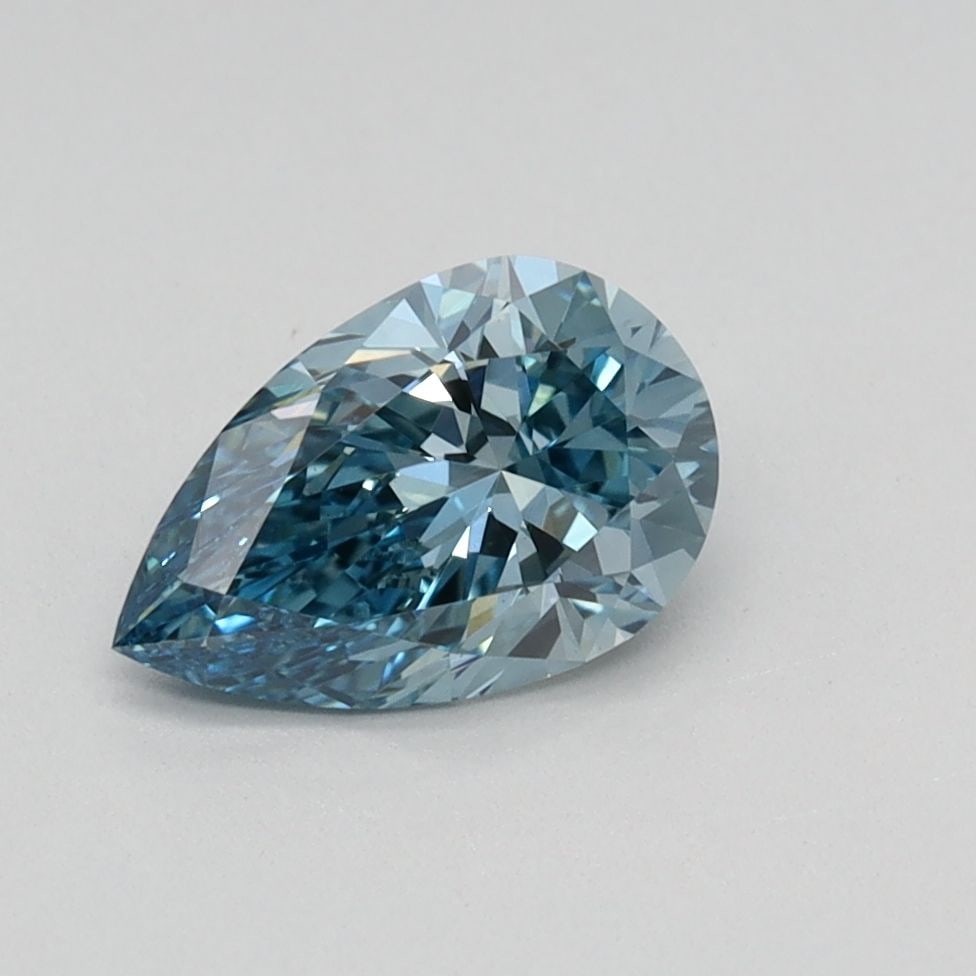 Loose Diamond - PEAR 0.77ct Fancy Vivid Blue VS1: Loose Diamond - PEAR 0.77ct Fancy Vivid Blue VS1 Source: This is a real non-mined Diamond that has been grown in a lab Shape: PEAR Carats: 0.77 Color: Fancy Vivid Blue Certification: IGI Video: