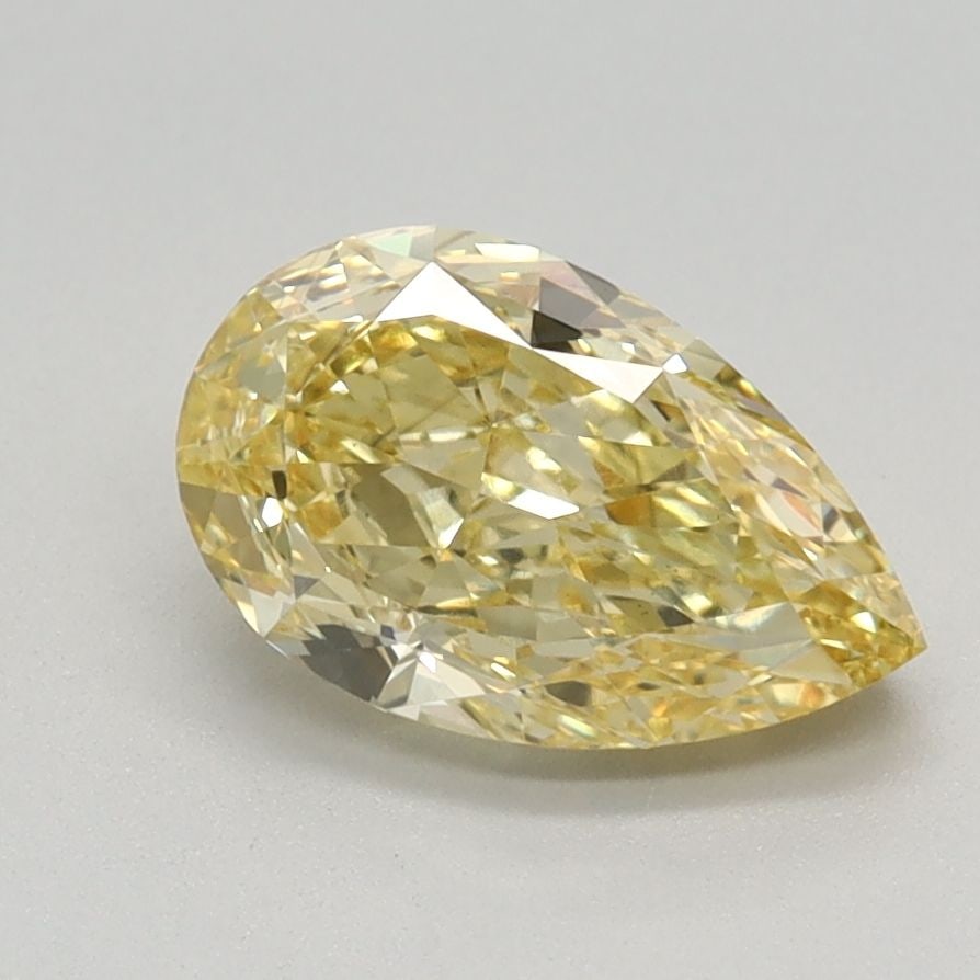 Loose Diamond - PEAR 1.22ct Fancy Intense Yellow VS1: Loose Diamond - PEAR 1.22ct Fancy Intense Yellow VS1 Source: This is a real non-mined Diamond that has been grown in a lab Shape: PEAR Carats: 1.22 Color: Fancy Intense Yellow Certification: IGI Video