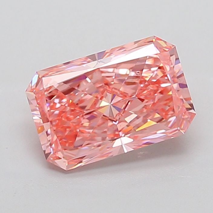 Loose Diamond - RADIANT 4.01ct Fancy Vivid Pink VS2: Loose Diamond - RADIANT 4.01ct Fancy Vivid Pink VS2 Source: This is a real non-mined Diamond that has been grown in a lab Shape: RADIANT Carats: 4.01 Color: Fancy Vivid Pink Certification: IGI Video: