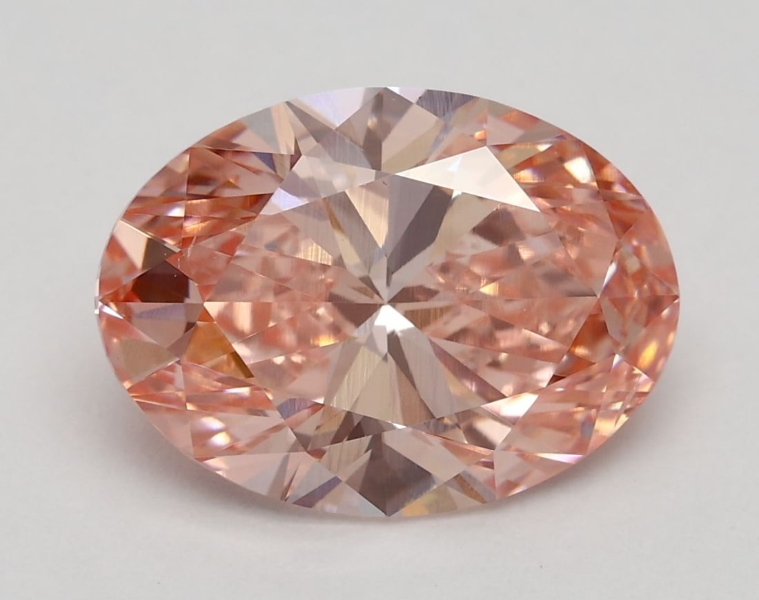 Loose Diamond - OVAL 3.01ct Fancy Vivid Pink VS2: Loose Diamond - OVAL 3.01ct Fancy Vivid Pink VS2 Source: This is a real non-mined Diamond that has been grown in a lab Shape: OVAL Carats: 3.01 Color: Fancy Vivid Pink Certification: IGI Video: