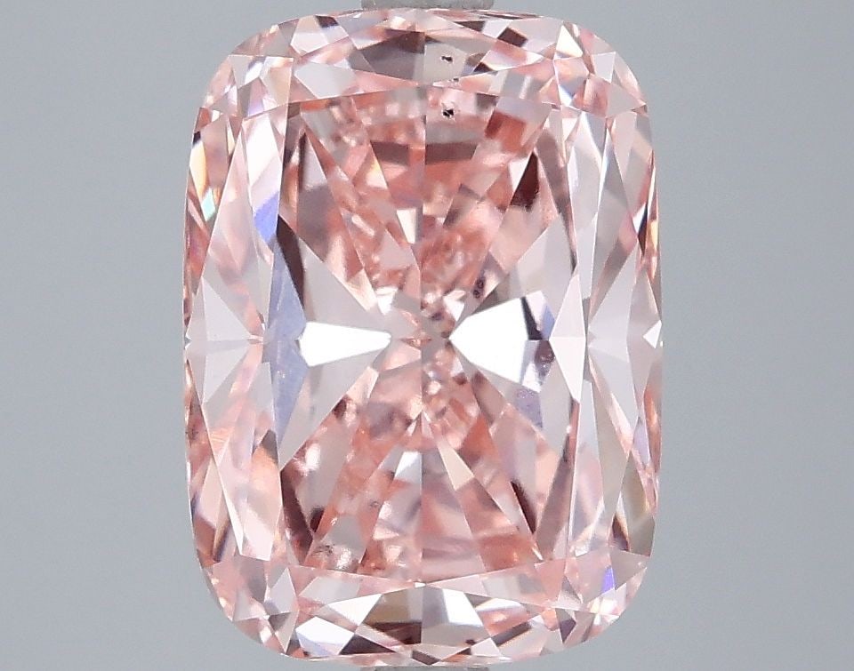 Loose Diamond - CUSHION MODIFIED 4.03ct Fancy Vivid Pink VS2: Loose Diamond - CUSHION MODIFIED 4.03ct Fancy Vivid Pink VS2 Source: This is a real non-mined Diamond that has been grown in a lab Shape: CUSHION MODIFIED Carats: 4.03 Color: Fancy Vivid Pink Certific