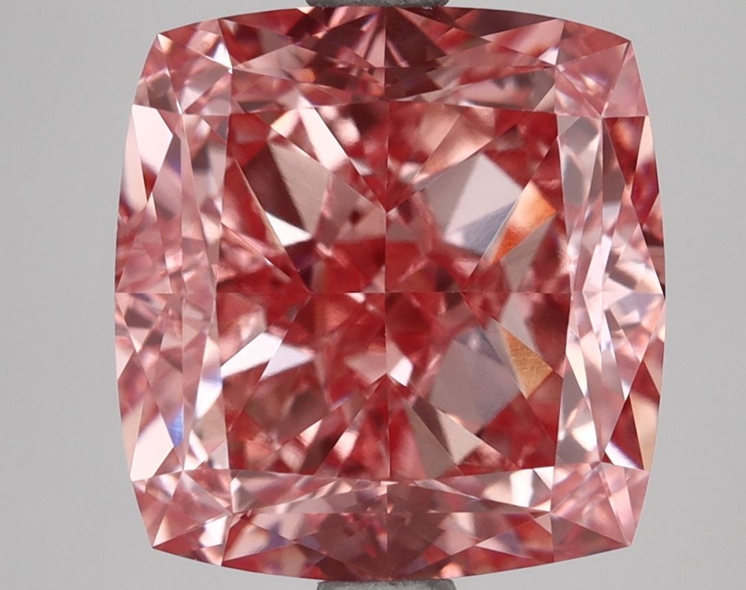 Loose Diamond - CUSHION MODIFIED 4.73ct Fancy Vivid Pink VVS2: Loose Diamond - CUSHION MODIFIED 4.73ct Fancy Vivid Pink VVS2 Source: This is a real non-mined Diamond that has been grown in a lab Shape: CUSHION MODIFIED Carats: 4.73 Color: Fancy Vivid Pink Certifi