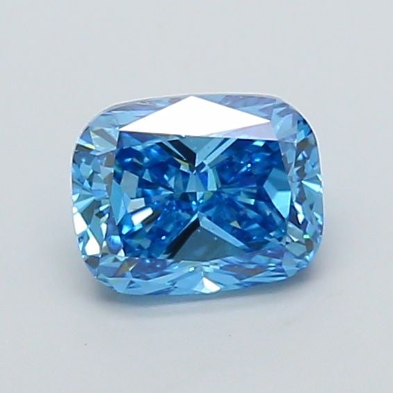 Loose Diamond - CUSHION MODIFIED 1.5ct Fancy Vivid Blue VS2: Loose Diamond - CUSHION MODIFIED 1.5ct Fancy Vivid Blue VS2 Source: This is a real non-mined Diamond that has been grown in a lab Shape: CUSHION MODIFIED Carats: 1.5 Color: Fancy Vivid Blue Certificat