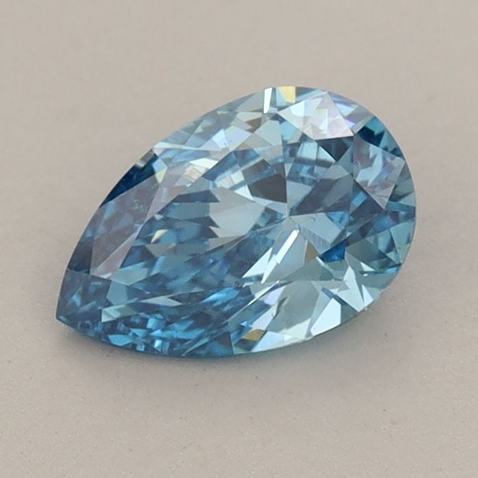 Loose Diamond - PEAR 0.8ct Fancy Vivid Blue SI1: Loose Diamond - PEAR 0.8ct Fancy Vivid Blue SI1 Source: This is a real non-mined Diamond that has been grown in a lab Shape: PEAR Carats: 0.8 Color: Fancy Vivid Blue Certification: IGI Video: