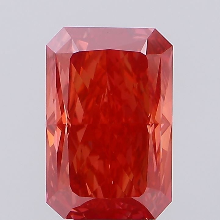 Loose Diamond - RADIANT 6.51ct Fancy Vivid Red VS1: Loose Diamond - RADIANT 6.51ct Fancy Vivid Red VS1 Source: This is a real non-mined Diamond that has been grown in a lab Shape: RADIANT Carats: 6.51 Color: Fancy Vivid Red Certification: NONE Video: