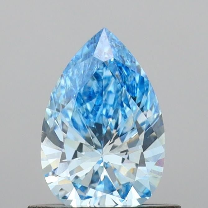Loose Diamond - PEAR 0.63ct Fancy Vivid Blue VS2: Loose Diamond - PEAR 0.63ct Fancy Vivid Blue VS2 Source: This is a real non-mined Diamond that has been grown in a lab Shape: PEAR Carats: 0.63 Color: Fancy Vivid Blue Certification: IGI Video: