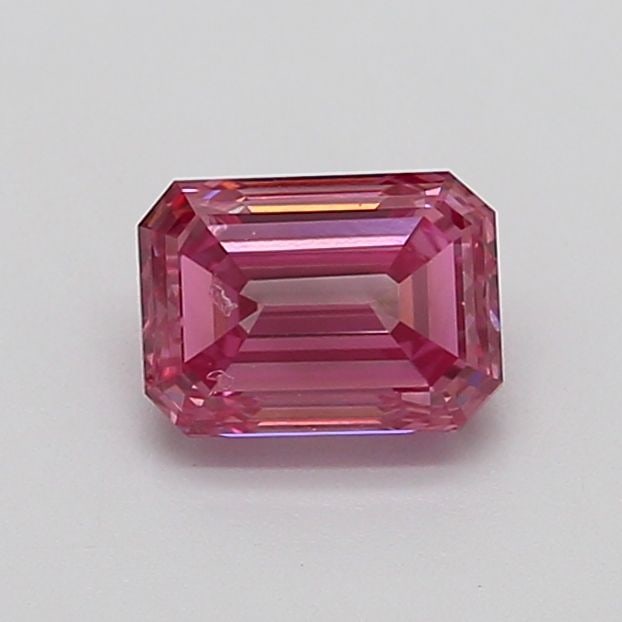 Loose Diamond - EMERALD 1.22ct Fancy Vivid Pink VS1: Loose Diamond - EMERALD 1.22ct Fancy Vivid Pink VS1 Source: This is a real non-mined Diamond that has been grown in a lab Shape: EMERALD Carats: 1.22 Color: Fancy Vivid Pink Certification: IGI Video: