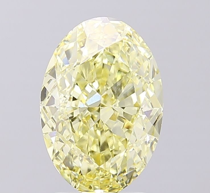 Loose Diamond - OVAL 3.09ct Fancy Intense Yellow VS1: Loose Diamond - OVAL 3.09ct Fancy Intense Yellow VS1 Source: This is a real non-mined Diamond that has been grown in a lab Shape: OVAL Carats: 3.09 Color: Fancy Intense Yellow Certification: IGI Video