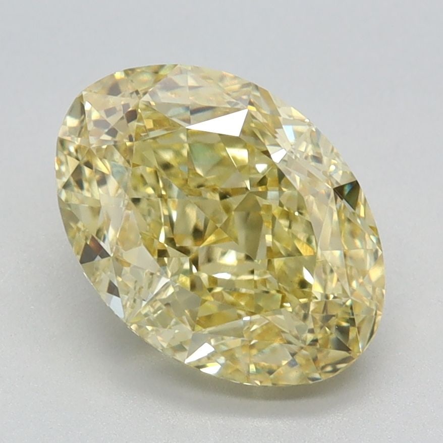 Loose Diamond - OVAL 2.28ct Fancy Intense Yellow VVS2: Loose Diamond - OVAL 2.28ct Fancy Intense Yellow VVS2 Source: This is a real non-mined Diamond that has been grown in a lab Shape: OVAL Carats: 2.28 Color: Fancy Intense Yellow Certification: IGI Vide