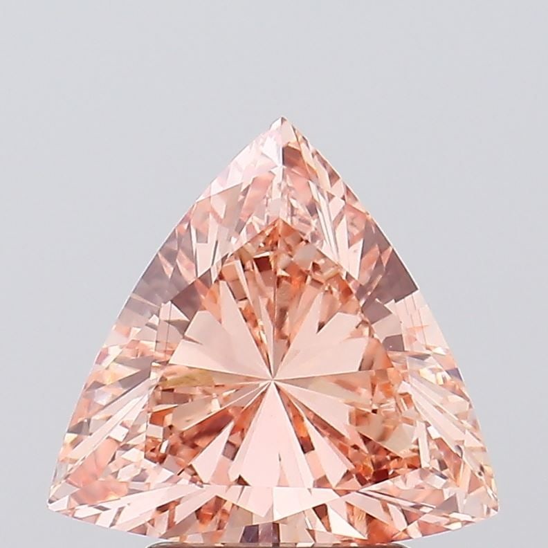 Loose Diamond - TRIANGULAR 2.09ct Fancy Vivid Pink VS1: Loose Diamond - TRIANGULAR 2.09ct Fancy Vivid Pink VS1 Source: This is a real non-mined Diamond that has been grown in a lab Shape: TRIANGULAR Carats: 2.09 Color: Fancy Vivid Pink Certification: IGI V