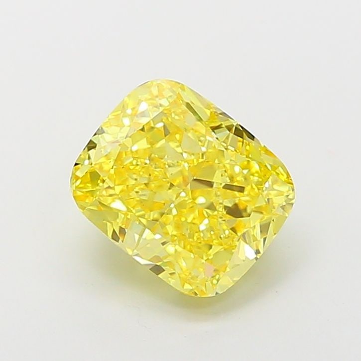 Loose Diamond - CUSHION MODIFIED 4.02ct Fancy Vivid Yellow VS2: Loose Diamond - CUSHION MODIFIED 4.02ct Fancy Vivid Yellow VS2 Source: This is a real non-mined Diamond that has been grown in a lab Shape: CUSHION MODIFIED Carats: 4.02 Color: Fancy Vivid Yellow Cert