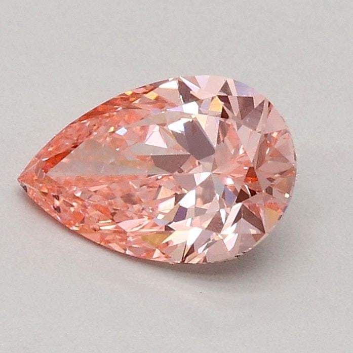 Loose Diamond - PEAR 0.53ct Fancy Vivid Pink VS1: Loose Diamond - PEAR 0.53ct Fancy Vivid Pink VS1 Source: This is a real non-mined Diamond that has been grown in a lab Shape: PEAR Carats: 0.53 Color: Fancy Vivid Pink Certification: IGI Video:
