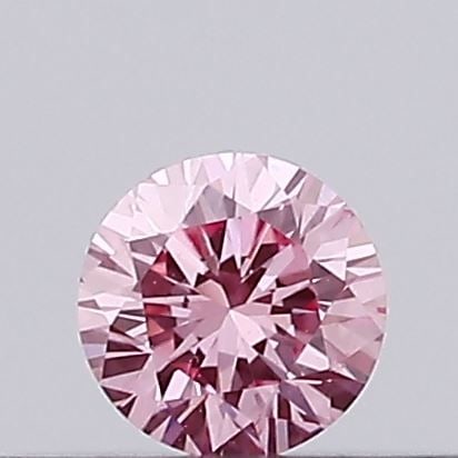 Loose Diamond - ROUND 0.12ct Fancy Vivid Pink VS1: Loose Diamond - ROUND 0.12ct Fancy Vivid Pink VS1 Source: This is a real non-mined Diamond that has been grown in a lab Shape: ROUND Carats: 0.12 Color: Fancy Vivid Pink Certification: IGI Video: