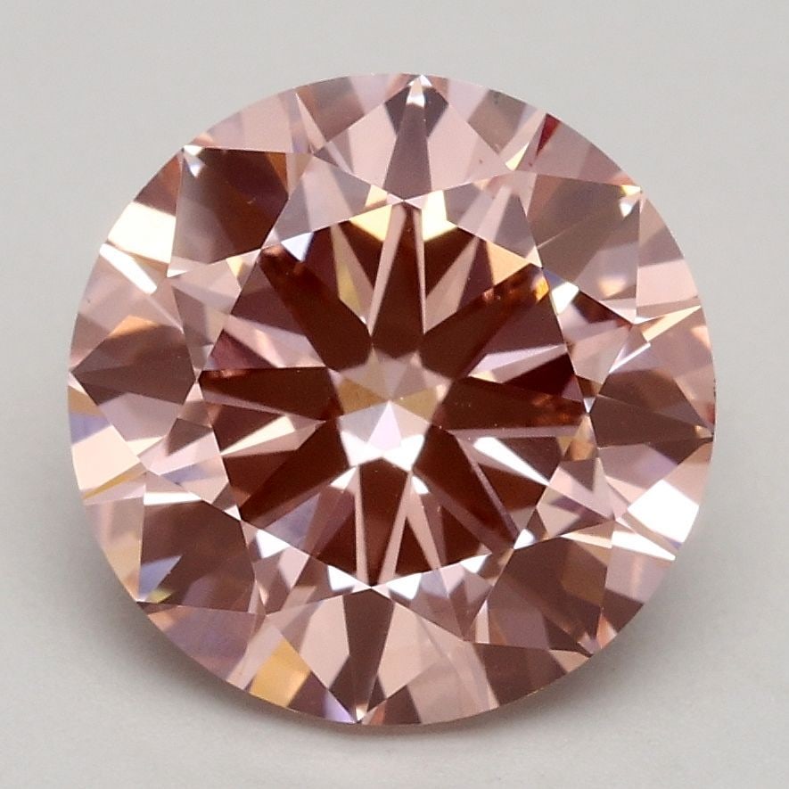 Loose Diamond - ROUND 2.5ct Fancy Intense Pink VS1: Loose Diamond - ROUND 2.5ct Fancy Intense Pink VS1 Source: This is a real non-mined Diamond that has been grown in a lab Shape: ROUND Carats: 2.5 Color: Fancy Intense Pink Certification: IGI Video: