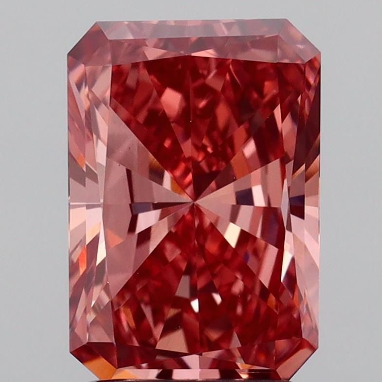 Loose Diamond - RADIANT 2.07ct Fancy Vivid Pink VS1: Loose Diamond - RADIANT 2.07ct Fancy Vivid Pink VS1 Source: This is a real non-mined Diamond that has been grown in a lab Shape: RADIANT Carats: 2.07 Color: Fancy Vivid Pink Certification: IGI Video: