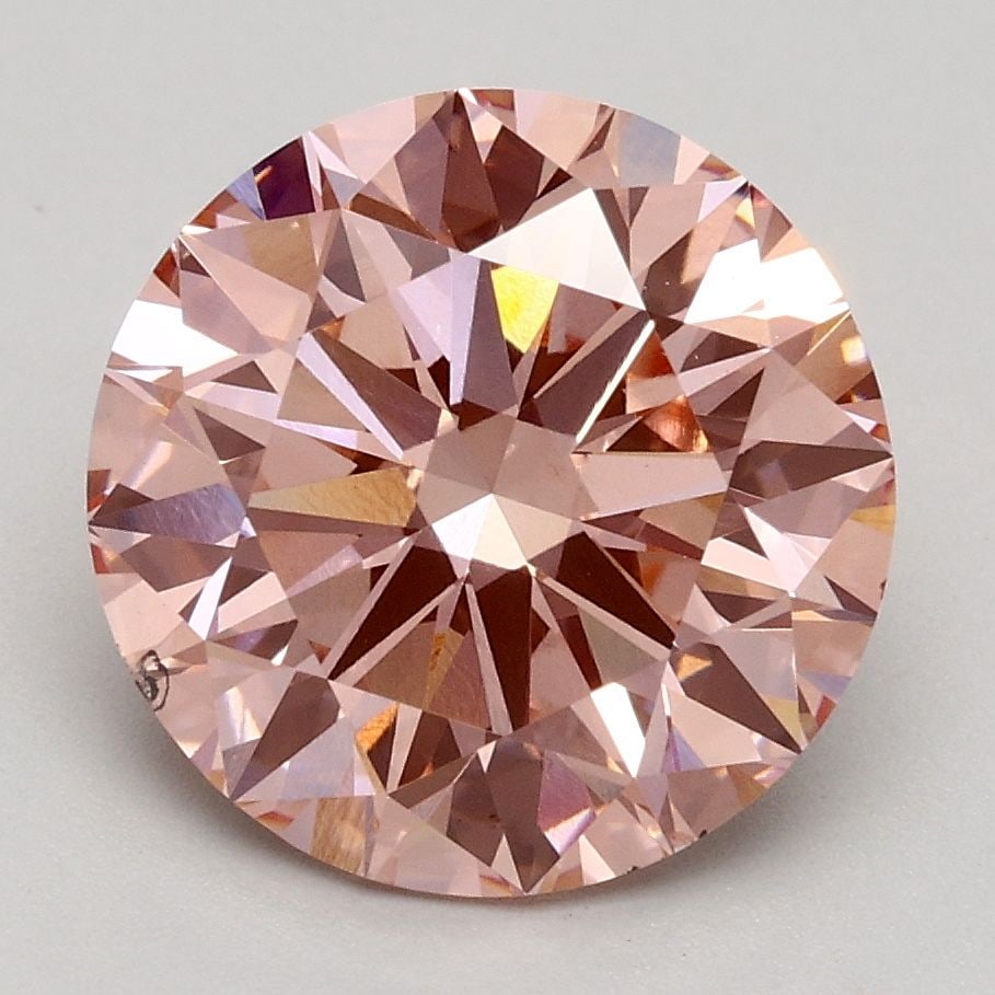 Loose Diamond - ROUND 2.73ct Fancy Intense Pink VS2: Loose Diamond - ROUND 2.73ct Fancy Intense Pink VS2 Source: This is a real non-mined Diamond that has been grown in a lab Shape: ROUND Carats: 2.73 Color: Fancy Intense Pink Certification: IGI Video: