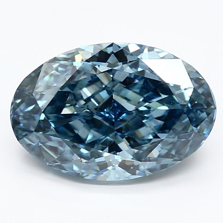 Loose Diamond - OVAL 3.2ct Fancy Vivid Blue VS1: Loose Diamond - OVAL 3.2ct Fancy Vivid Blue VS1 Source: This is a real non-mined Diamond that has been grown in a lab Shape: OVAL Carats: 3.2 Color: Fancy Vivid Blue Certification: IGI PLEASE NOTE: Fr