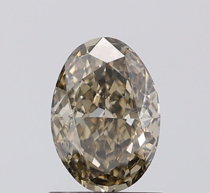 Loose Diamond - OVAL 1.03ct Fancy Yellowish Gray VS2: Loose Diamond - OVAL 1.03ct Fancy Yellowish Gray VS2 Source: This is a real non-mined Diamond that has been grown in a lab Shape: OVAL Carats: 1.03 Color: Fancy Yellowish Gray Certification: IGI Video