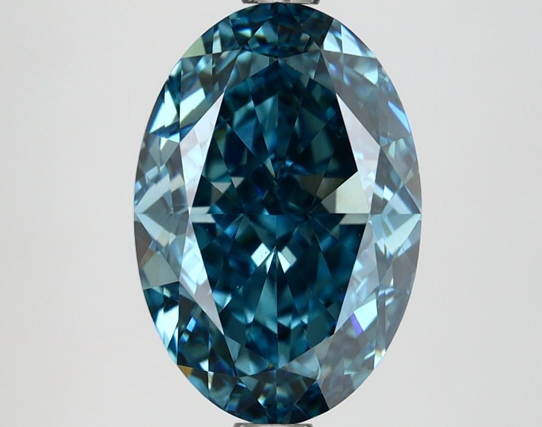 Loose Diamond - OVAL 3.83ct Fancy Vivid Blue VVS2 (1 of 1)