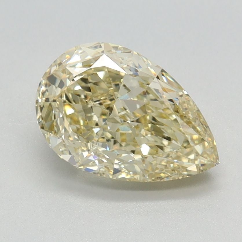 Loose Diamond - PEAR 1.4ct Fancy Light Yellow VS1: Loose Diamond - PEAR 1.4ct Fancy Light Yellow VS1 Source: This is a real non-mined Diamond that has been grown in a lab Shape: PEAR Carats: 1.4 Color: Fancy Light Yellow Certification: IGI Video: