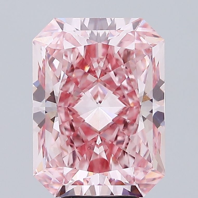 Loose Diamond - RADIANT 7.29ct Fancy Vivid Pink VS2: Loose Diamond - RADIANT 7.29ct Fancy Vivid Pink VS2 Source: This is a real non-mined Diamond that has been grown in a lab Shape: RADIANT Carats: 7.29 Color: Fancy Vivid Pink Certification: IGI Video: