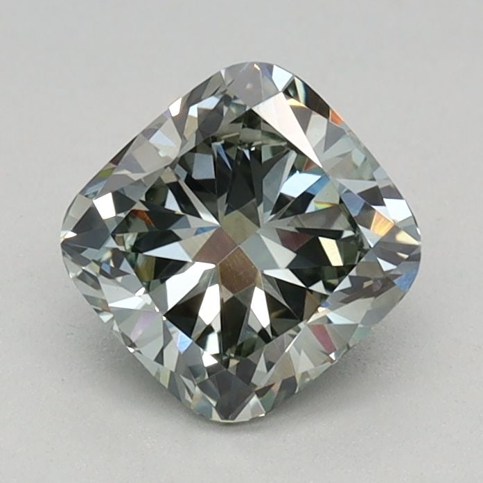 Loose Diamond - CUSHION MODIFIED 0.72ct Fancy Green VVS2: Loose Diamond - CUSHION MODIFIED 0.72ct Fancy Green VVS2 Source: This is a real non-mined Diamond that has been grown in a lab Shape: CUSHION MODIFIED Carats: 0.72 Color: Fancy Green Certification: IG