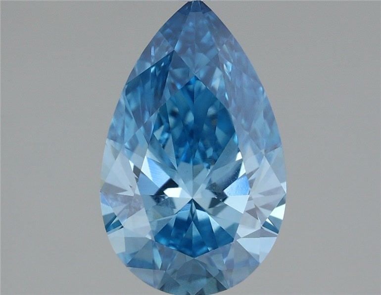 Loose Diamond - PEAR 1.5ct Fancy Vivid Blue VVS2: Loose Diamond - PEAR 1.5ct Fancy Vivid Blue VVS2 Source: This is a real non-mined Diamond that has been grown in a lab Shape: PEAR Carats: 1.5 Color: Fancy Vivid Blue Certification: IGI Video: