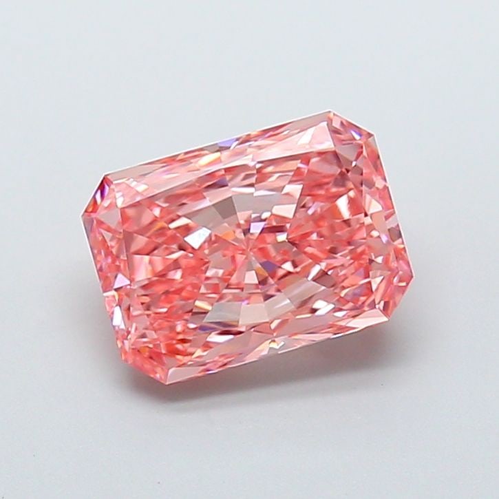 Loose Diamond - RADIANT 3.51ct Fancy Vivid Pink VS1: Loose Diamond - RADIANT 3.51ct Fancy Vivid Pink VS1 Source: This is a real non-mined Diamond that has been grown in a lab Shape: RADIANT Carats: 3.51 Color: Fancy Vivid Pink Certification: IGI Video: