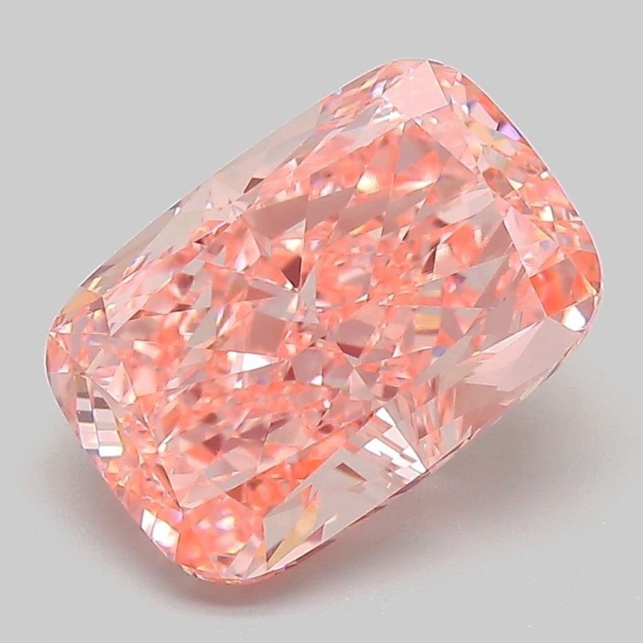Loose Diamond - CUSHION MODIFIED 4.03ct Fancy Vivid Pink VVS2: Loose Diamond - CUSHION MODIFIED 4.03ct Fancy Vivid Pink VVS2 Source: This is a real non-mined Diamond that has been grown in a lab Shape: CUSHION MODIFIED Carats: 4.03 Color: Fancy Vivid Pink Certifi