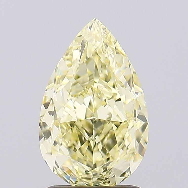 Loose Diamond - PEAR 2.07ct Fancy Yellow VVS2: Loose Diamond - PEAR 2.07ct Fancy Yellow VVS2 Source: This is a real non-mined Diamond that has been grown in a lab Shape: PEAR Carats: 2.07 Color: Fancy Yellow Certification: IGI Video: