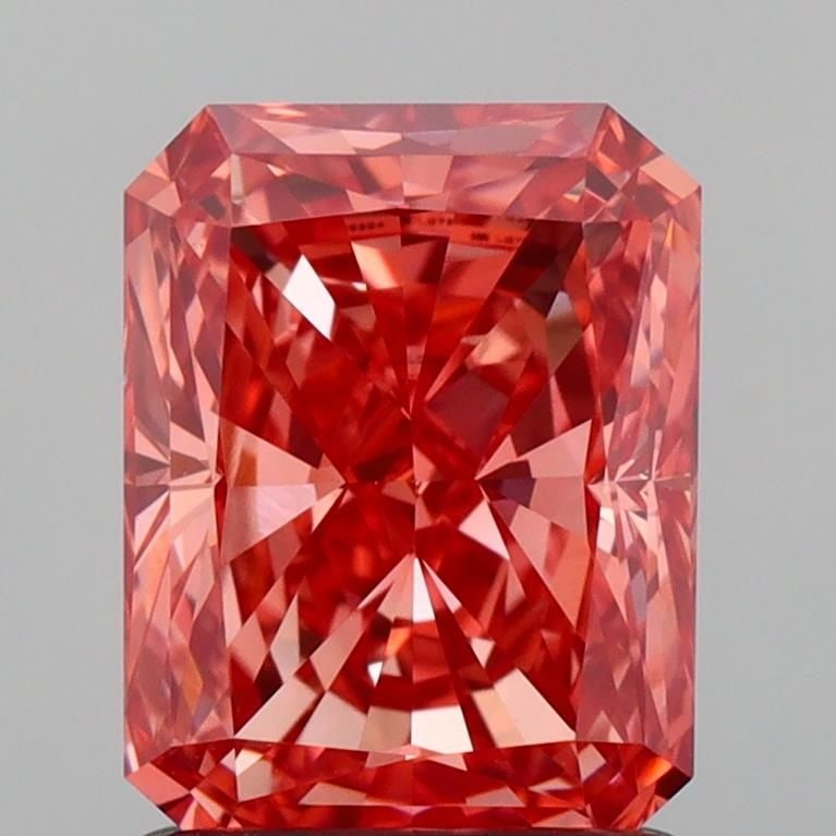Loose Diamond - RADIANT 1.38ct Fancy Vivid Orangey Pink VS1: Loose Diamond - RADIANT 1.38ct Fancy Vivid Orangey Pink VS1 Source: This is a real non-mined Diamond that has been grown in a lab Shape: RADIANT Carats: 1.38 Color: Fancy Vivid Orangey Pink Certificat