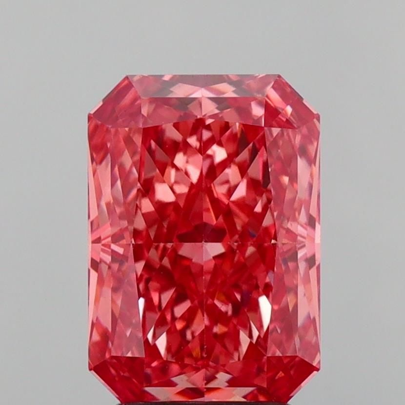 Loose Diamond - RADIANT 3.13ct Fancy Vivid Pink VS2: Loose Diamond - RADIANT 3.13ct Fancy Vivid Pink VS2 Source: This is a real non-mined Diamond that has been grown in a lab Shape: RADIANT Carats: 3.13 Color: Fancy Vivid Pink Certification: IGI Video: