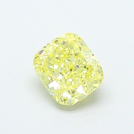 Loose Diamond - CUSHION MODIFIED 1.03ct Fancy Intense Yellow VS1: Loose Diamond - CUSHION MODIFIED 1.03ct Fancy Intense Yellow VS1 Source: This is a real non-mined Diamond that has been grown in a lab Shape: CUSHION MODIFIED Carats: 1.03 Color: Fancy Intense Yellow 