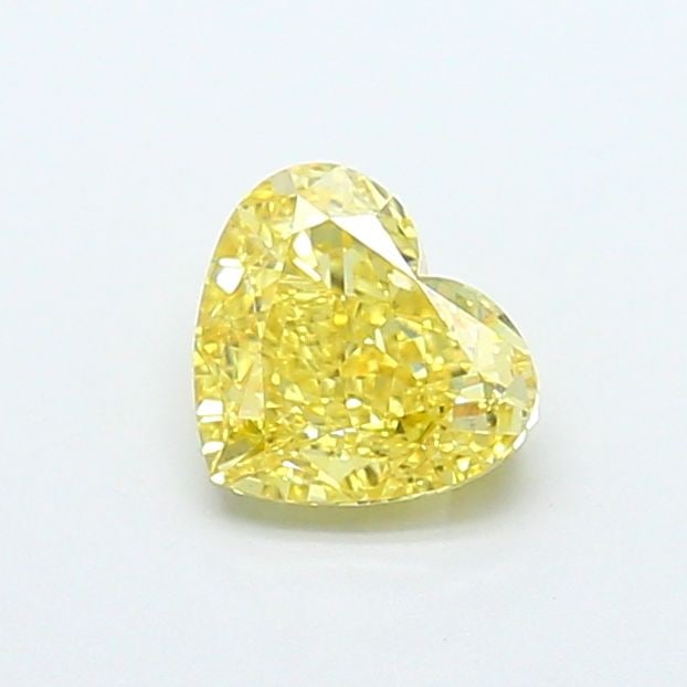 Loose Diamond - HEART 1.01ct Fancy Intense Yellow VVS2: Loose Diamond - HEART 1.01ct Fancy Intense Yellow VVS2 Source: This is a real non-mined Diamond that has been grown in a lab Shape: HEART Carats: 1.01 Color: Fancy Intense Yellow Certification: IGI Vi