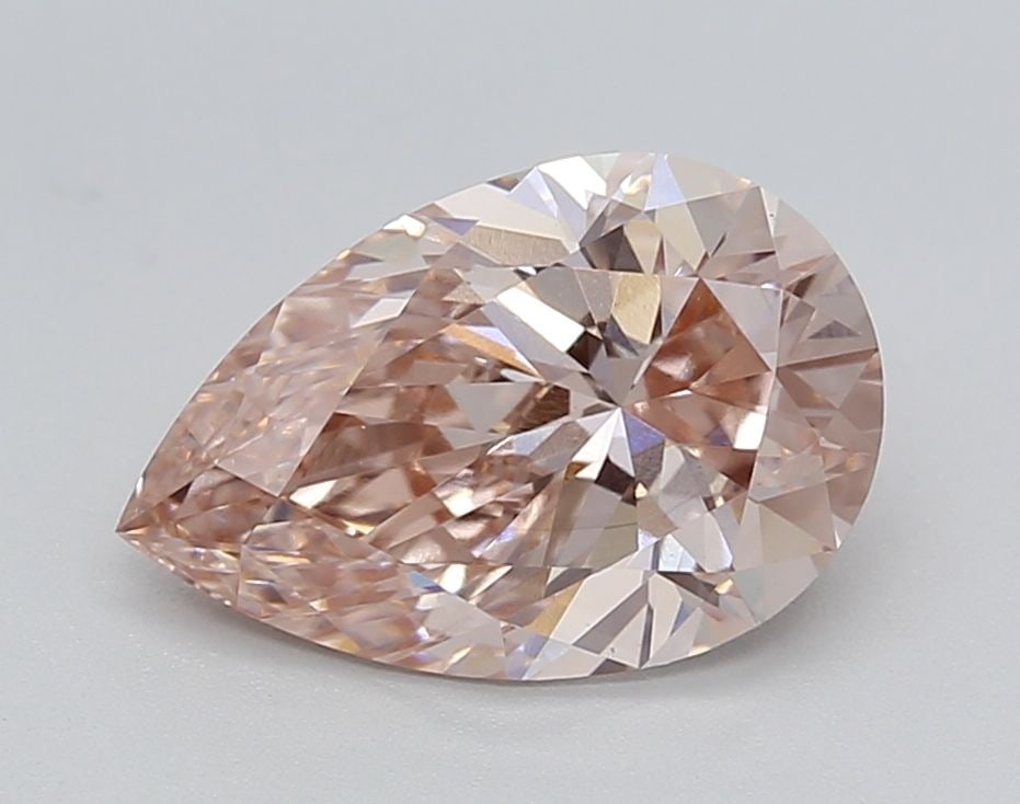 Loose Diamond - PEAR 2.05ct Fancy Brown Pink VS1: Loose Diamond - PEAR 2.05ct Fancy Brown Pink VS1 Source: This is a real non-mined Diamond that has been grown in a lab Shape: PEAR Carats: 2.05 Color: Fancy Brown Pink Certification: IGI Video: