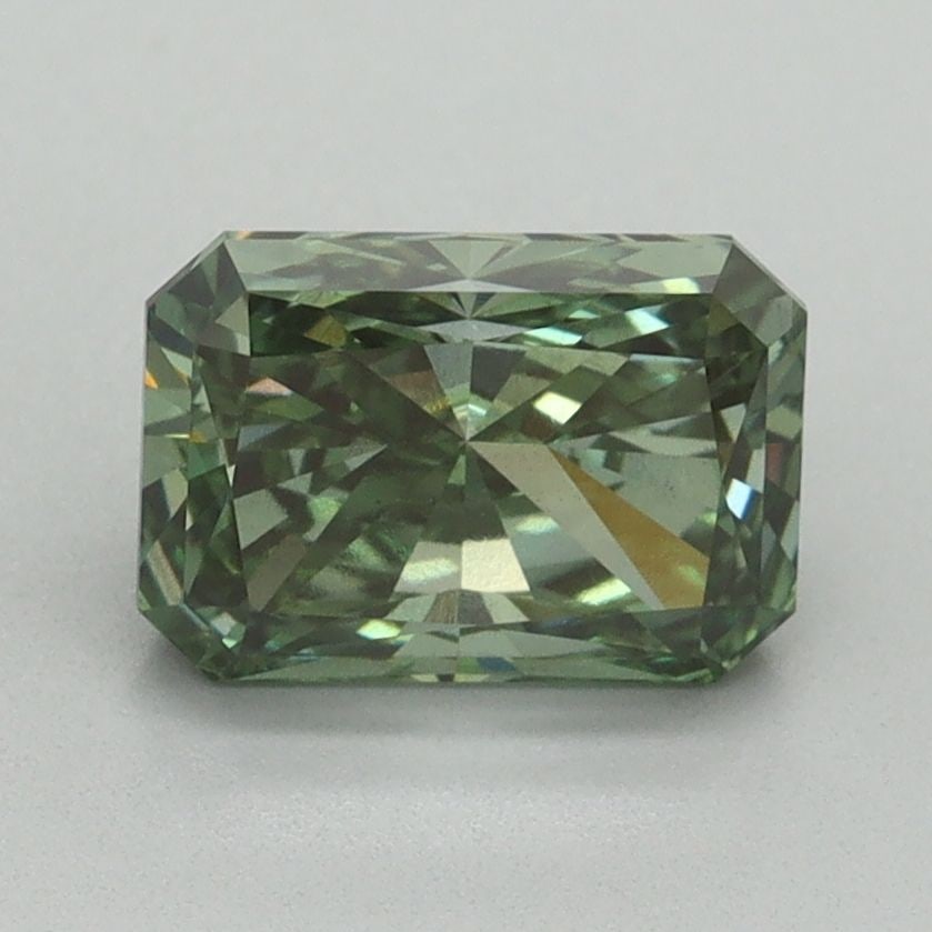 Loose Diamond - RADIANT 1.62ct Fancy Vivid Green VS2: Loose Diamond - RADIANT 1.62ct Fancy Vivid Green VS2 Source: This is a real non-mined Diamond that has been grown in a lab Shape: RADIANT Carats: 1.62 Color: Fancy Vivid Green Certification: IGI Video