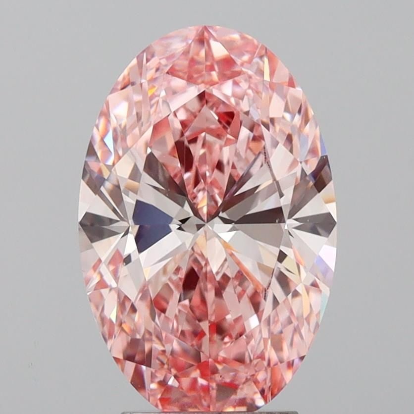 Loose Diamond - OVAL 4.01ct Fancy Intense Pink VVS2: Loose Diamond - OVAL 4.01ct Fancy Intense Pink VVS2 Source: This is a real non-mined Diamond that has been grown in a lab Shape: OVAL Carats: 4.01 Color: Fancy Intense Pink Certification: IGI Video: