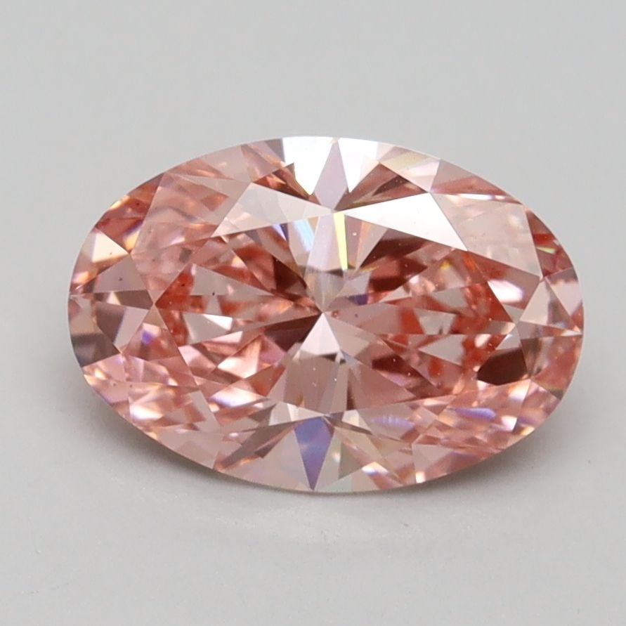 Loose Diamond - OVAL 1.84ct Fancy Intense Pink VS2: Loose Diamond - OVAL 1.84ct Fancy Intense Pink VS2 Source: This is a real non-mined Diamond that has been grown in a lab Shape: OVAL Carats: 1.84 Color: Fancy Intense Pink Certification: IGI Video: